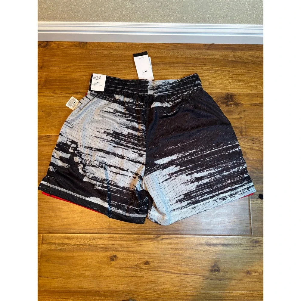 Nike Basketball Shorts Mens XL Black Red Reversible DV9607-010